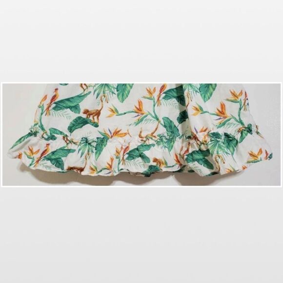 JANIE AND JACK Dress Kids 12-18 Months Tropical White Kid Girl Summer Set - Picture 12 of 16